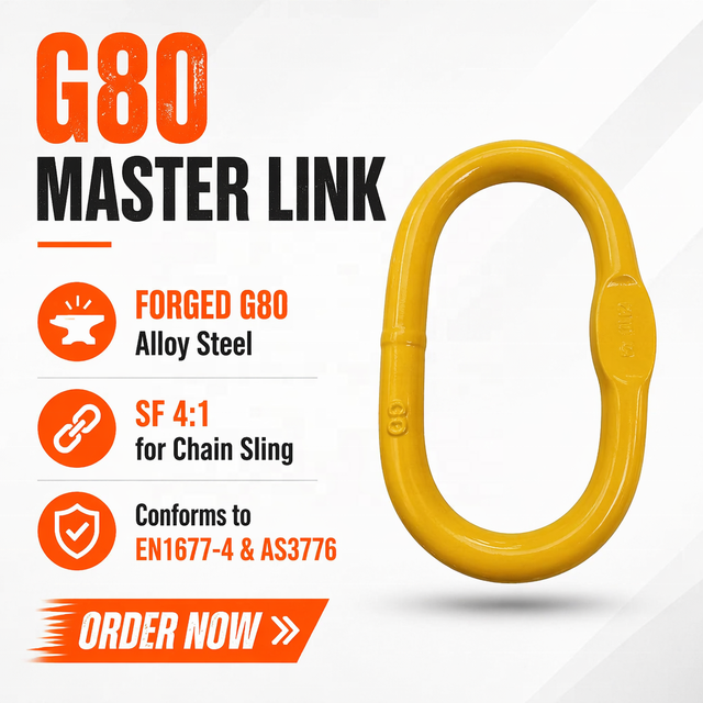 Z2LIFTING Grade 80 Master Link Oblong Links Use for 1 or 2 Leg Lifting Chain Sling SF4:1