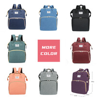 Lit de Bébé Pliant Portable Tendance Étanche avec Matelas à Langer Grande Capacité, Sac de Maman et Sacs à Couches Cabas