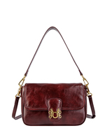 Tas Bahu Jacquard Vintage Wanita, Dompet Selempang Bermotif Retro, Tas Tangan Tali 2 Arah yang Dapat Dilepas dan Modis