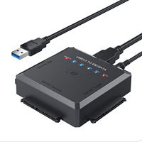 Convertidor G-karve USB3.0 a IDE/SATA con Función de Respaldo con un Clic para Discos Duros de 2.5/3.5 Pulgadas - Electrónico