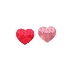 Heart Shaped Silicone Facial Cleansing Brush Soft Bristles Manual Deep Clean For General Use - Product Image 5