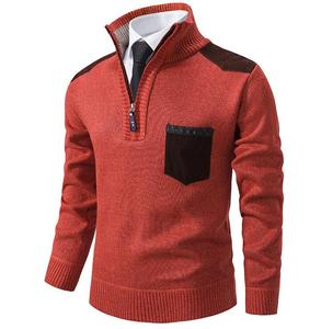 Áo len nam cổ đứng chất liệu dày dặn, kiểu dáng áo khoác, chất liệu nhung mềm mại, bán buôn. - Product Image 4