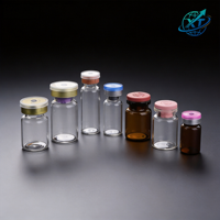 Flacon en verre borosilicate transparent de 10 ml, 2 ml, 3 ml, pour stockage de poudre sèche, bouteille vide avec bouchon à vis, tube transparent, marque XT, usage industriel