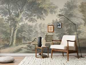 La peinture <span class=keywords><strong>panoramique</strong></span> de jardin rétro est utilisée pour le salon canapé décoration intérieure <span class=keywords><strong>papier</strong></span> peint Mural - Product Image 5