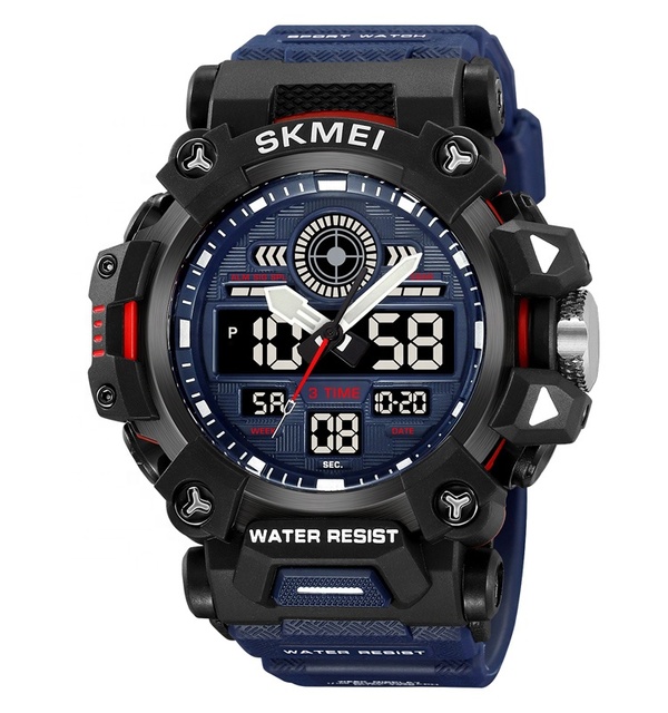 Skmei Luxury Waterproof Analog Digital Watches Clock Reloj De Hombre for Men Outdoor Sports Digital Wrist Watch