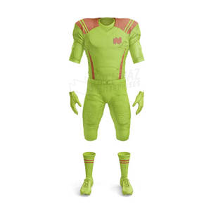 Kit de uniforme de fútbol americano de aparejos personalizados, camiseta y pantalones de sublimación transpirables para equipos juveniles y masculinos, proveedor OEM de Pakistán - Product Image 1