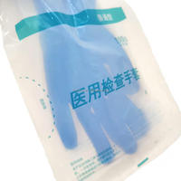 Gants d'examen médical jetables en PE blanc transparent pour usage dentaire, pochette PE, estampage à chaud, imperméables, vente chaude