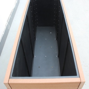 Macetas de acero y madera <span class=keywords><strong>para</strong></span> exteriores Gavin, fábrica de muebles <span class=keywords><strong>para</strong></span> exteriores, precio barato, macetas exteriores <span class=keywords><strong>con</strong></span> <span class=keywords><strong>ruedas</strong></span> - Product Image 6