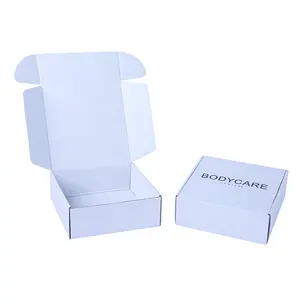 Đồng bằng màu trắng Nâu carton hộp giày với logo tùy chỉnh sang trọng Giày hộp & Organiser