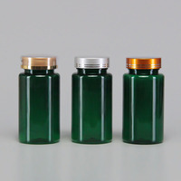 Flacon à pilules vert personnalisé le plus vendu, en plastique, pour capsules, comprimés et suppléments, avec bouchon