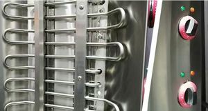 Rôtissoire à viande électrique rotative automatique verticale de comptoir de gril du Moyen-Orient à gaz commercial pour Shawarma et <span class=keywords><strong>kebab</strong></span> turc - Product Image 5