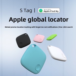 Mini Bluetooth <span class=keywords><strong>GPS</strong></span> Tracker Android tương thích IPX7 không thấm nước LCD hiển thị chống mất định vị Key Finder 4 gam ABS Pin cuộc sống chó - Product Image 2