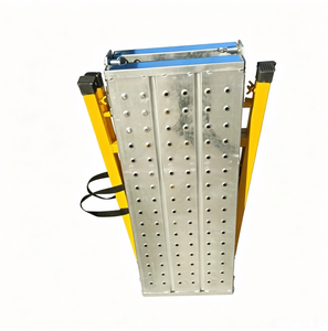Tabouret de travail pliable en acier, hauteur réglable, banc d'échafaudage pour peintre, plateforme antidérapante, utilisation moderne pour hôtels, pour le plâtrage de plafonds - Product Image 2