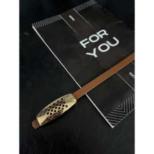 Cinturón de Diseño para Mujer, Estilo Casual, Hebilla de Aleación, Aspecto de Cuero Marrón, Cinturón de Tela - Product Image 3