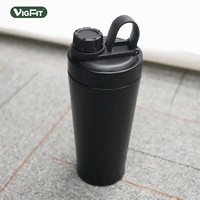 Bouteille de sport isotherme en acier inoxydable pour protéines en poudre, shaker de gym, mixeur nutritionnel