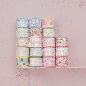 Cintas de Grosgrain Florales Personalizadas de Alta Resistencia, 100% Poliéster, Impresas con Lámina Plateada, Doble Cara, 2 Pulgadas de Ancho, Rollos de Cinta Multiusos VN DIY - Product Image 3