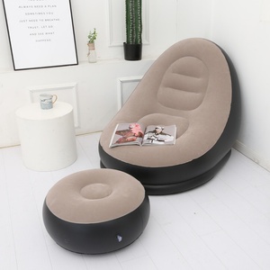 Modern New Arrival <b>Inflatable</b> <b>Sofa</b> Couch with Ottoman for Indoor Outdoor Travel Camping Picnic or Park Use - Product Image 2
