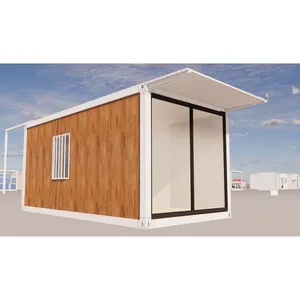 可拆卸40英尺豪华微型集装箱房屋摩洛哥低成本国际全装修预制房屋