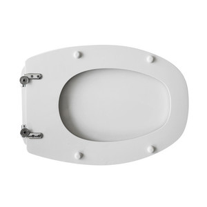 Abattant de toilettes carré moderne à dégagement rapide pour Hatria-Spea Gran Sasso Vase, fermeture douce, en plastique PP uréique, accessoire de salle de bain - Product Image 2