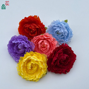 Coiffe de fleurs de pivoine en soie, fleur artificielle, accessoire décoratif de mariage, style romantique et rêveur - Product Image 2