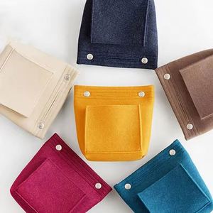 Women Felt Travel Insert Organizer <b>Handbag</b> Hot Organizer Insert Bag Purse Large <b>Liner</b> Lady Makeup Cosmetic Bag Female Tote - Product Image 5
