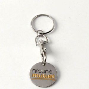 <b>Custom</b> Metal Caddy Coin Token, Caddy Coin <b>Keychain</b>, Canada Metal Trolley Coin Chip - Product Image 5