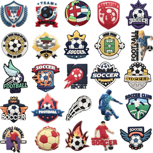 Creative Unisex <strong>Football</strong>-themed <strong>Croc</strong>-patterned PVC Shoe Buckle Decorative Fastener with <strong>CHARM</strong> Model A2-38 Garden Accessory - Product Image 5