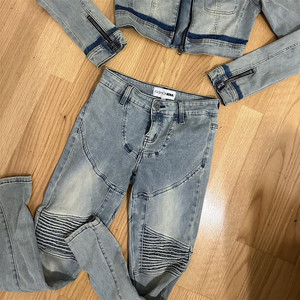 2024 femmes printemps vêtements Vintage Denim veste col rabattu coupe ample Jean veste pour femmes femmes veste pantalon - Product Image 6