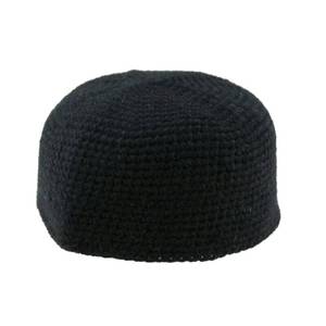Unisex Handmade Woolen Crochet Muslim Breathable Four-Season Prayer Cap Elastic Knit Taqiyah Kufi Headgear - Product Image 1