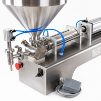 Machine de remplissage de liquides visqueux sur mesure avec agitateur et chauffage, certifiée CE, en acier inoxydable, à piston, pour crème, miel, sauce