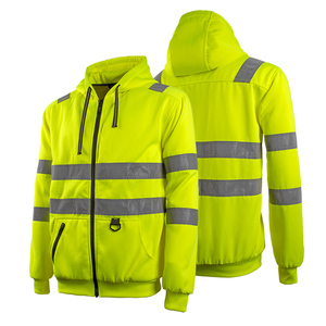 Veste en polaire <span class=keywords><strong>haute</strong></span> visibilité avec fermeture éclair pour les chantiers par <span class=keywords><strong>temps</strong></span> froid - Product Image 1