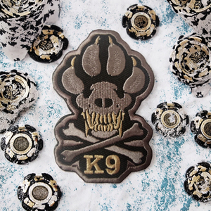 3D vải thêu chiến thuật tinh thần phù hiệu K9 đơn vị Dog Claw cánh tay huy hiệu với móc vòng lặp Fastener hình trái tim các bản vá lỗi cho hat - Product Image 4