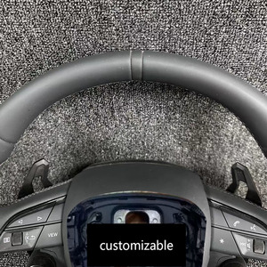 Volant de direction en cuir style sport RS pour <span class=keywords><strong>Audi</strong></span> A3 A4 A5 A6 A7 A8 Q3 Q5 Q7 <span class=keywords><strong>TT</strong></span> R8 Plug and Play Upgrade Replacement - Product Image 3