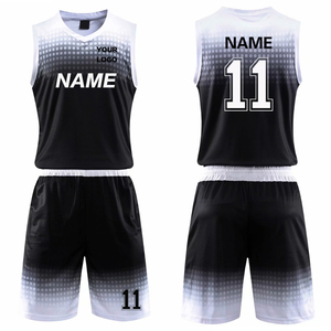 Nouveaux ensembles d'uniformes de basketball d'été à faible MOQ, séchage rapide et confortables, techniques d'impression respirantes, en vente - Product Image 4