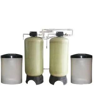 Industrial 25TH Dual FRP Tank Water Softener Filter with Automatic Control Water Treatment Machinery