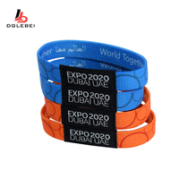 Bracelets en tissu pour festivals, bracelets élastiques pour événements sportifs, article promotionnel