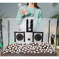 Grande boîte à air immobile pour la culture des champignons, kit de culture de champignons portable