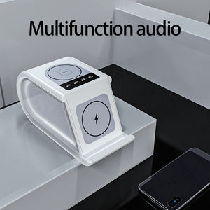 बहुक्रिया 15W वायरलेस सेल फोन चार्जर स्टेशन के लिए स्मार्ट घड़ी ब्लूटूथ स्पीकर के साथ - Product Image 4