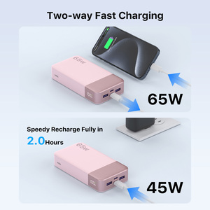 <span class=keywords><strong>Batería</strong></span> <span class=keywords><strong>Externa</strong></span> de 65 W y <span class=keywords><strong>20000</strong></span> mAh para Portátiles y Teléfonos Móviles, con Pantalla LED para iPhone 17, <span class=keywords><strong>Xiaomi</strong></span>, iPad - Product Image 2