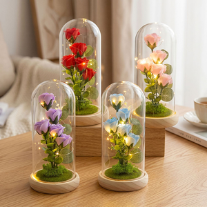 Roses éternelles préservées en verre à <span class=keywords><strong>prix</strong></span> d'usine pour la Fête des Pères - Durée de vie de 3 à 5 ans - Product Image 3