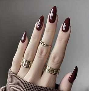 <span class=keywords><strong>Uñas</strong></span> <span class=keywords><strong>Postizas</strong></span> de Almendra <span class=keywords><strong>con</strong></span> Punta Francesa Mediana, Diseño de Color Sólido, <span class=keywords><strong>Uñas</strong></span> <span class=keywords><strong>Postizas</strong></span> Brillantes <span class=keywords><strong>con</strong></span> Cobertura Completa, <span class=keywords><strong>Uñas</strong></span> Adhesivas - Product Image 5