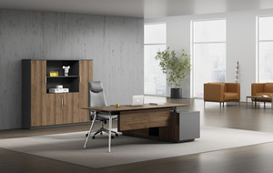 Venta al por mayor Escritorios de oficina personalizados Mesa de ordenador de madera Lujo Ceo Manager Ejecutivo Muebles de oficina modernos - Product Image 6