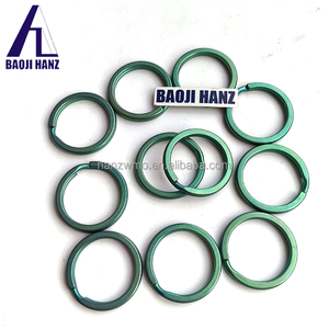 Porte-clés en titane rond plat coloré 14mm 18mm 19mm 25mm 30mm 32mm - Product Image 2