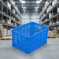 Caisses en plastique pliables et durables en maille solide et PP pour l'emballage de stockage produisant l'expédition empilable
