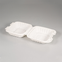 Contenants alimentaires jetables en amidon de maïs sans BPA de 500 ml, écologiques, compatibles micro-ondes, congelables, réutilisables, boîtes à emporter pour restaurant