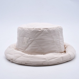Custom Logo <b>Beige</b> Colour <b>Bucket</b> <b>Hats</b> Designer Unisex Wide Brim <b>Bucket</b> <b>Hat</b> Cap - Product Image 2