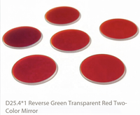 D25.4mm Anti-Green Red Dichroic Filter HR470-590nm HT620-700nm Optical Glass Optical Coating China Origin for Laser Equipment