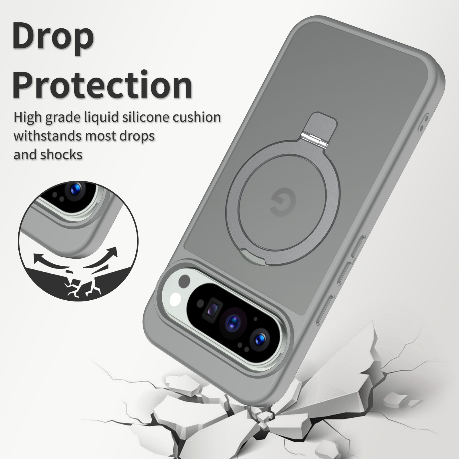 magnetic phone case for pixel racket