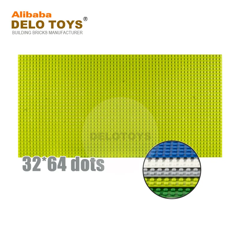 DELO TOYS (5色) 32*64ドットビルディングブロックベースプレート32x64プラスチックABSブロックレンガビルディングおもちゃ子供 (DB3264)