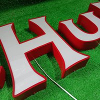 Signalétique extérieure personnalisée en acrylique 3D, lettres 3D, logo de café, enseignes lumineuses LED utilisées à l'extérieur pour les magasins